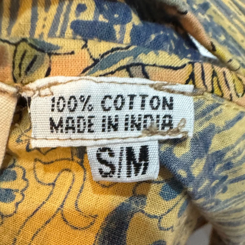 Boho Patchwork Spaghetti Strap High Low Dress Festival Size S Gypsy Rose - Picture 10 of 10